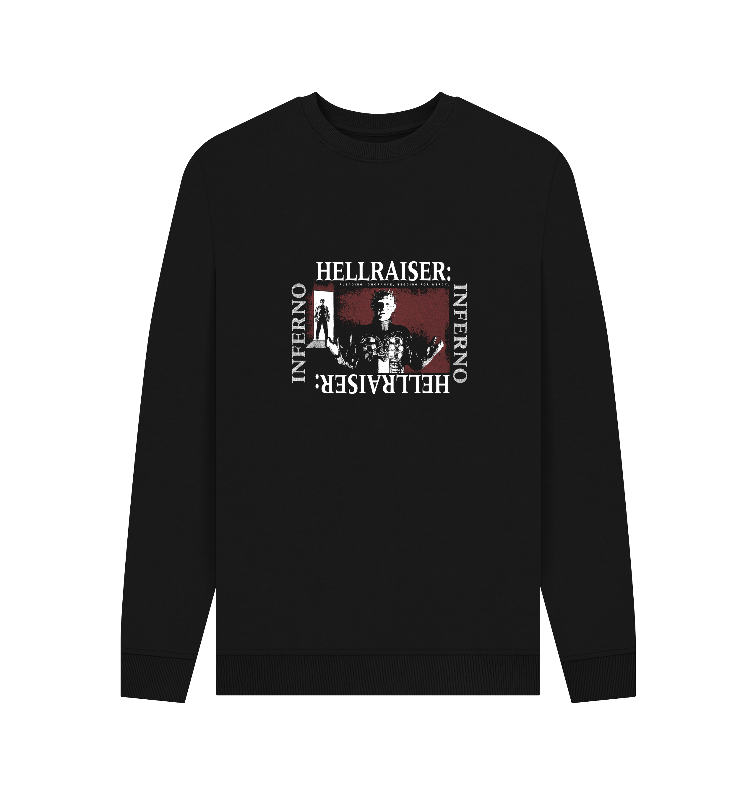 Black Printed Sweater