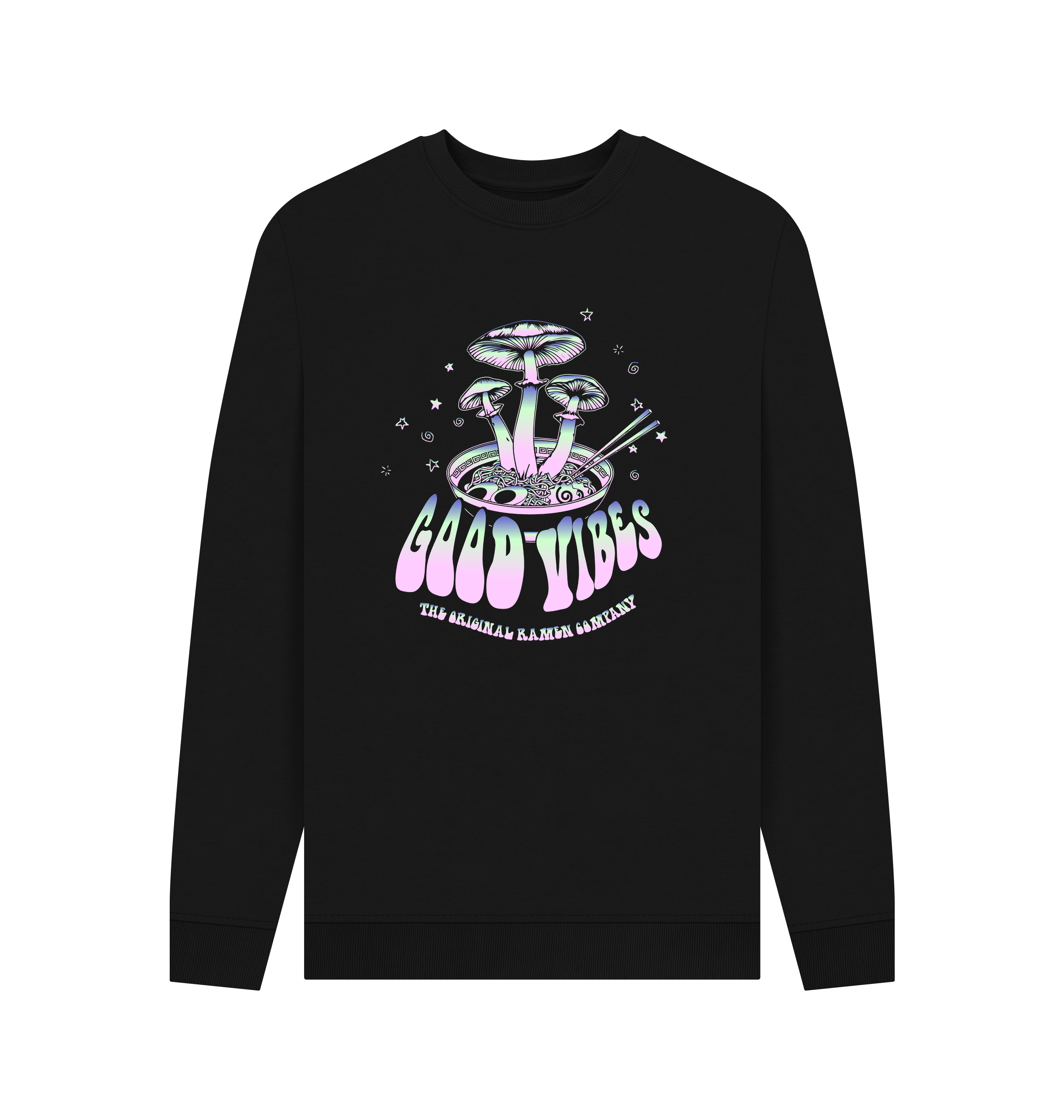 Black Printed Sweater