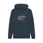 Navy Printed Hoody Front