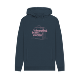Navy Printed Hoody Front
