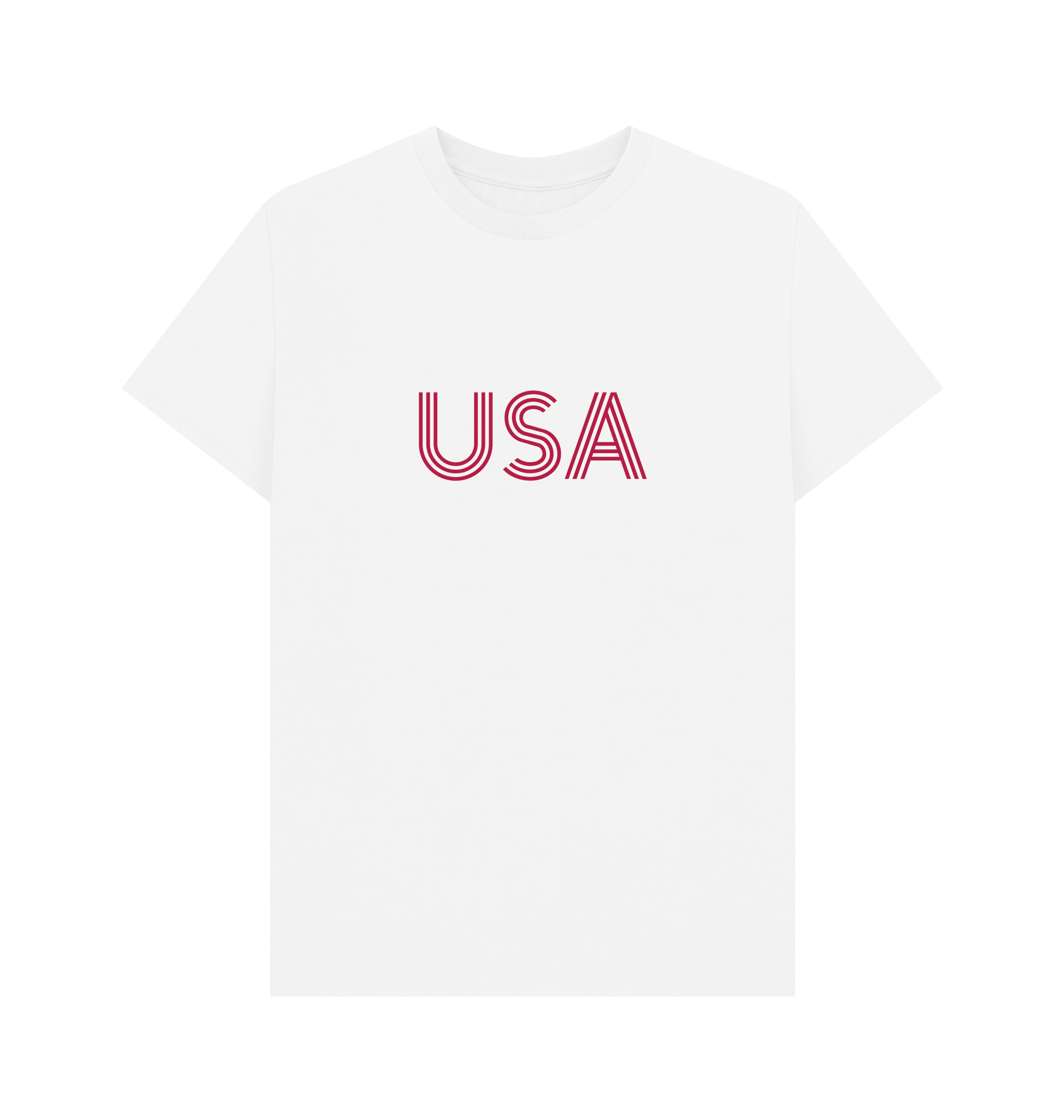 White Printed T-shirt Front