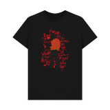 Black Printed T-shirt Front