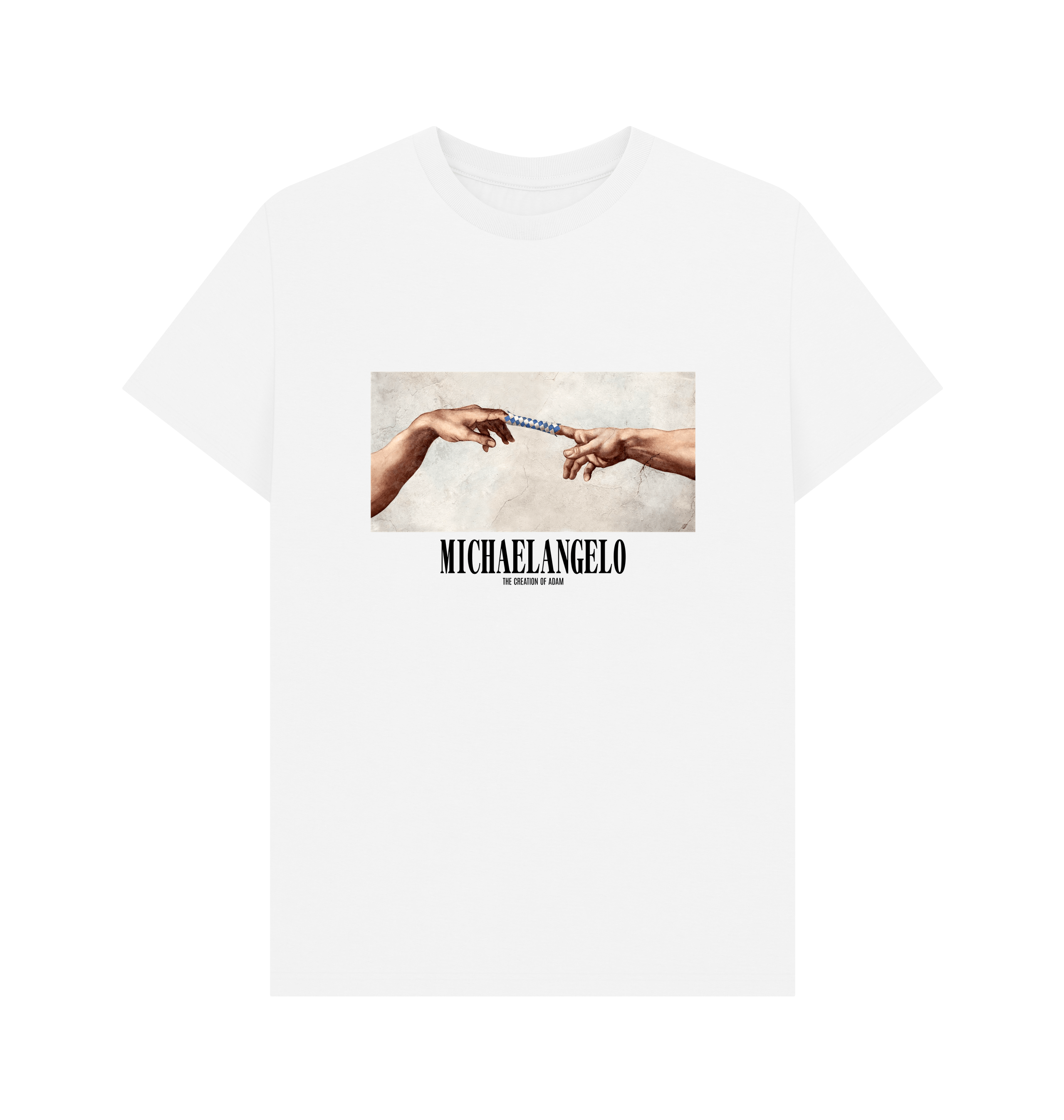 White Printed T-shirt Front
