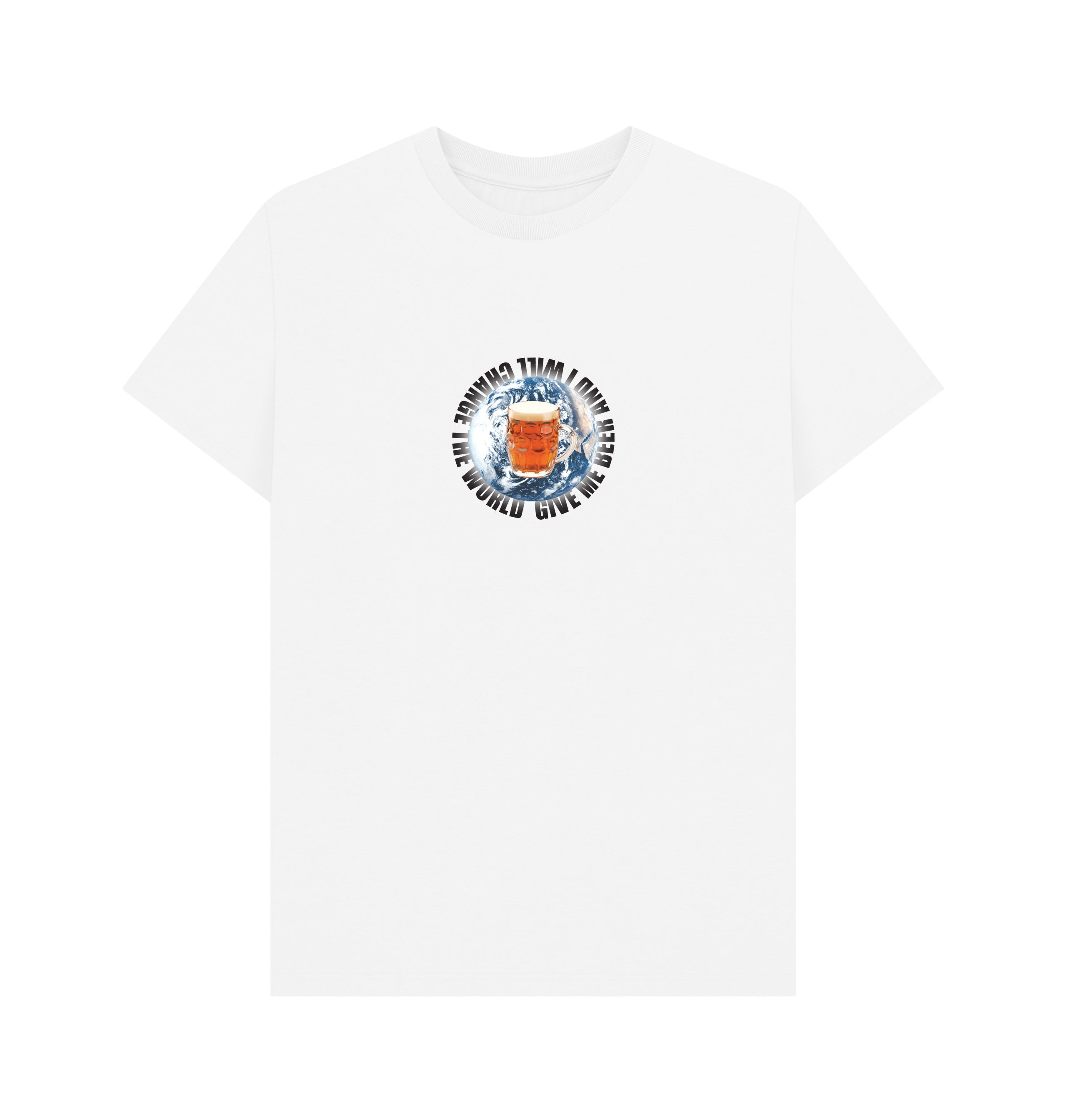White Printed T-shirt Front