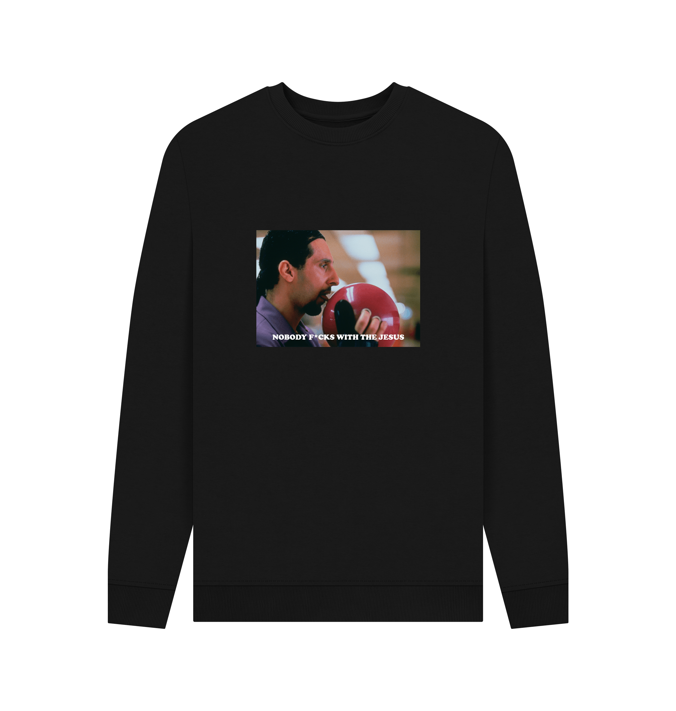 Black Printed Sweater