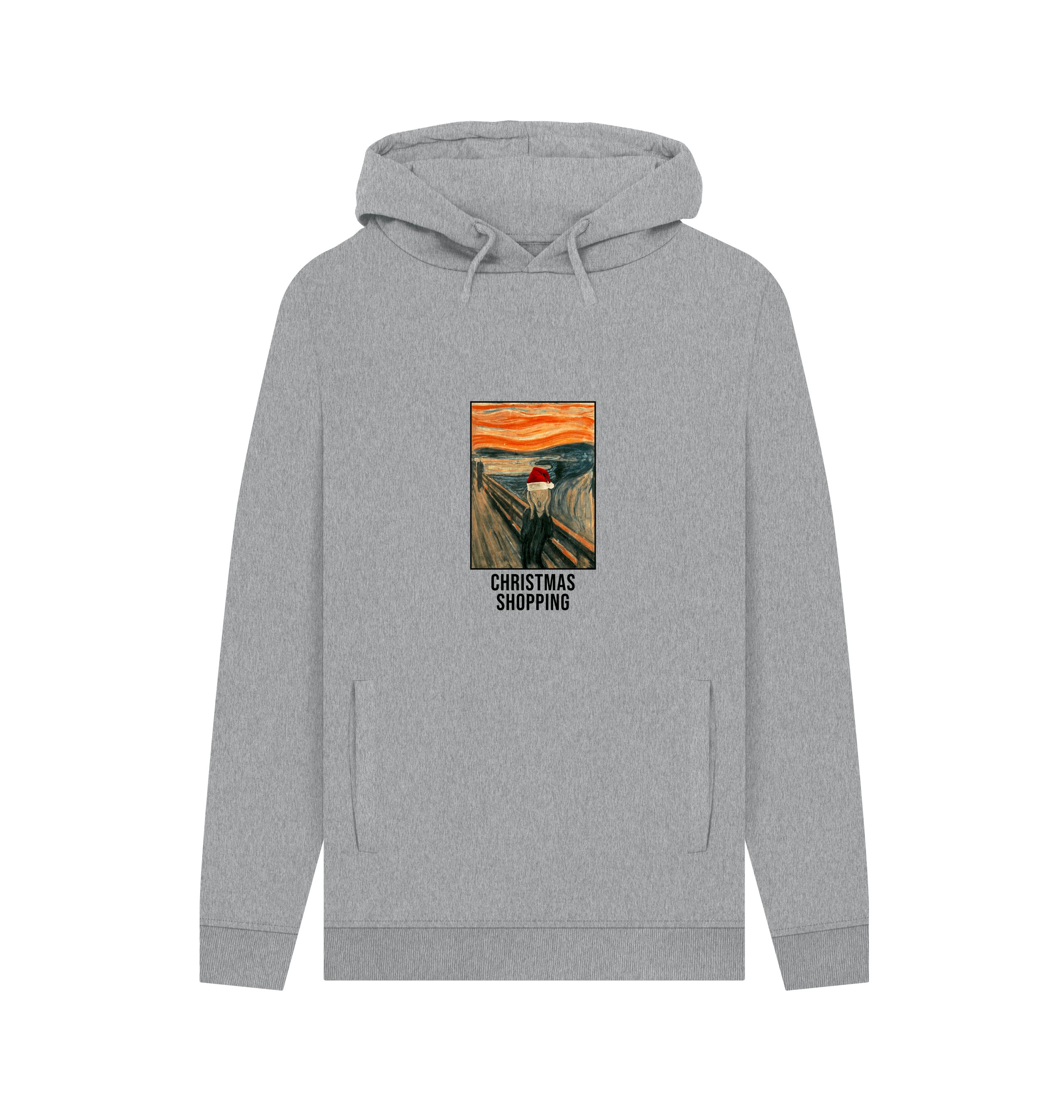 Light Heather Printed Hoody Front