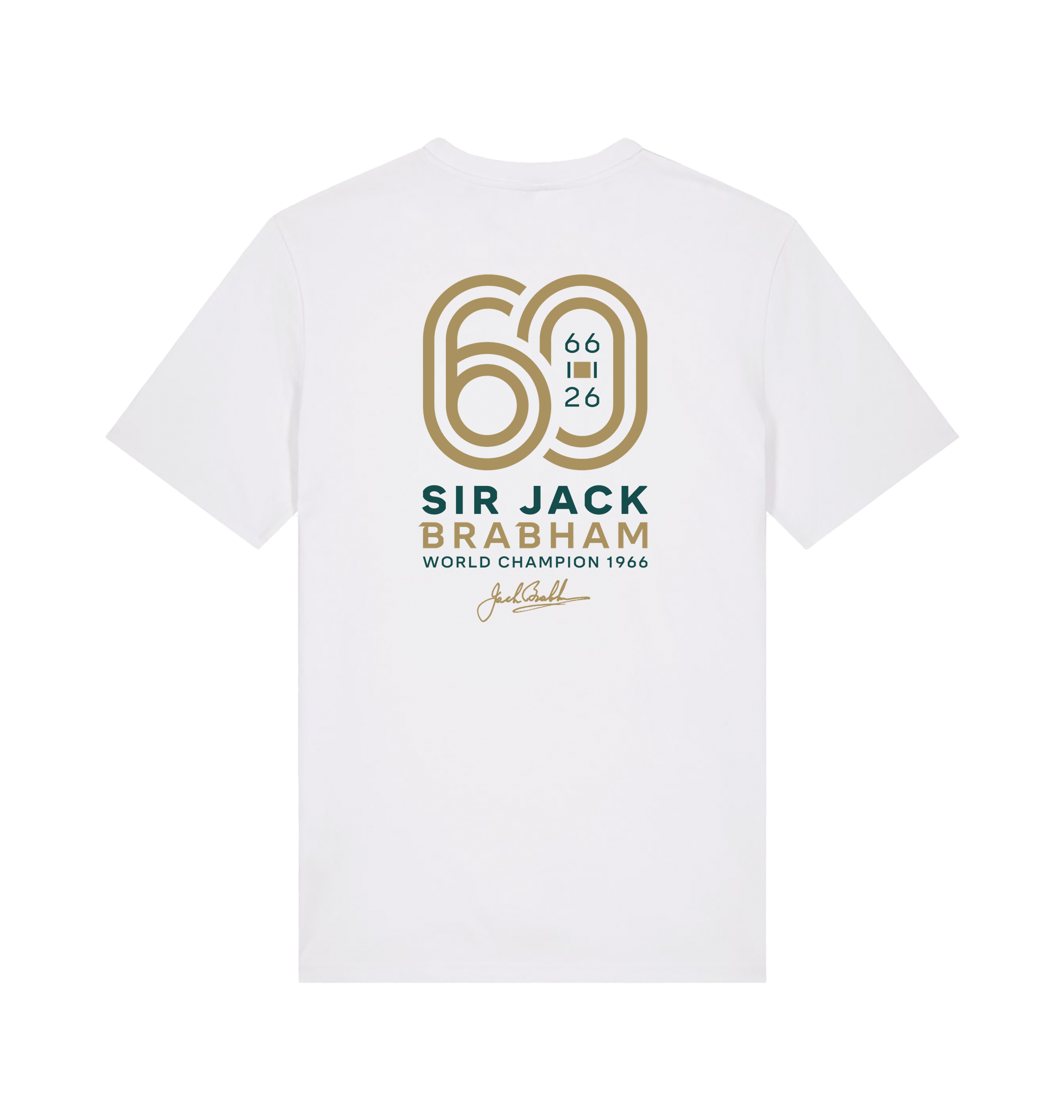 White Printed T-shirt Back