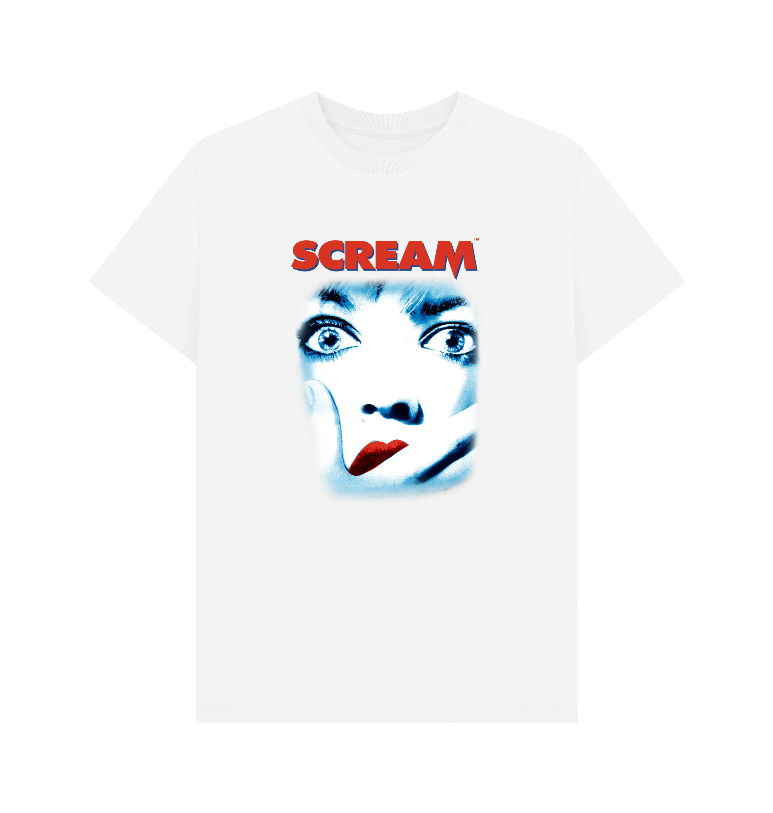 White Printed T-shirt Front