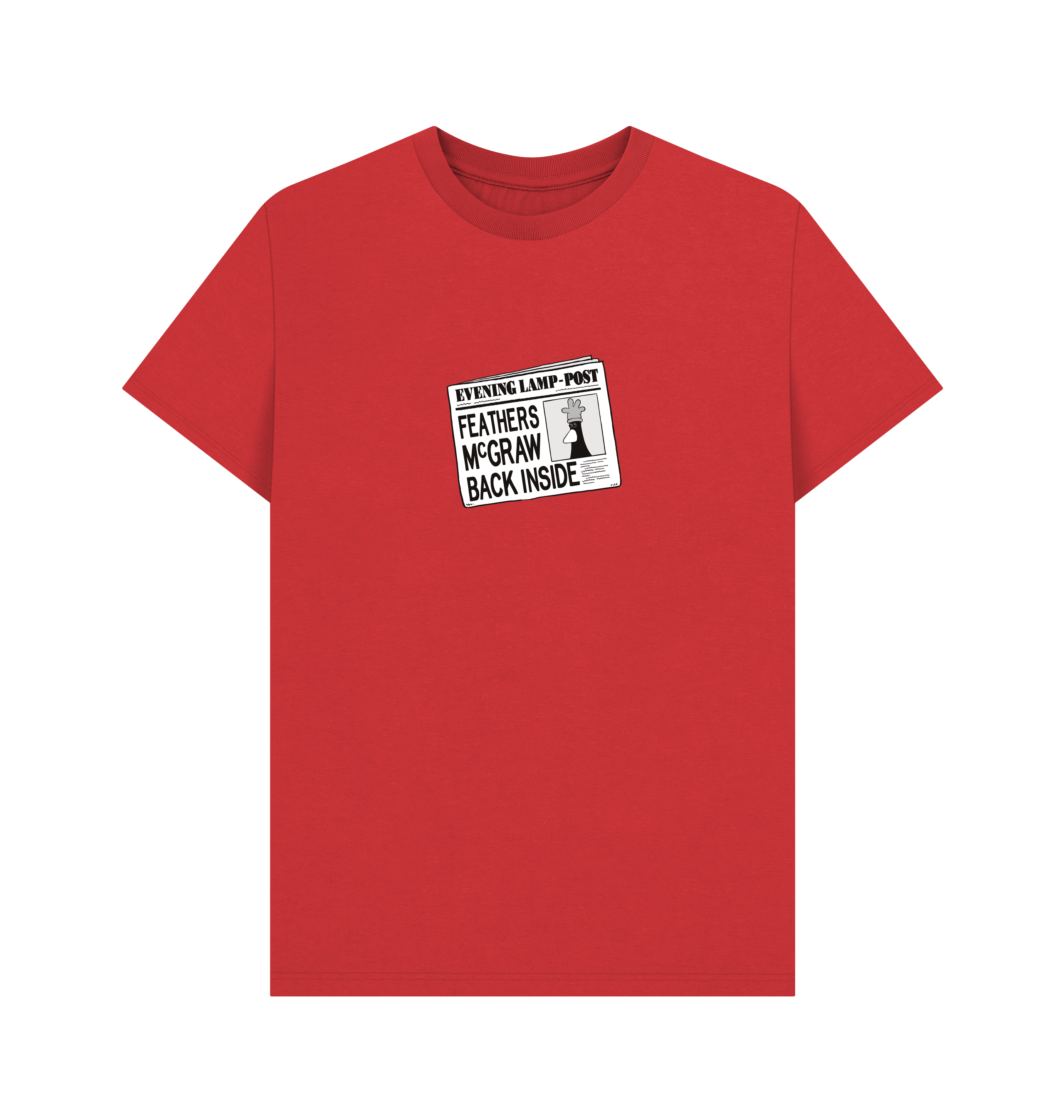 Red Printed T-shirt Front