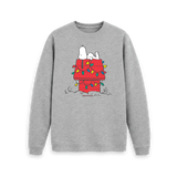 Light Heather Printed Sweater Front