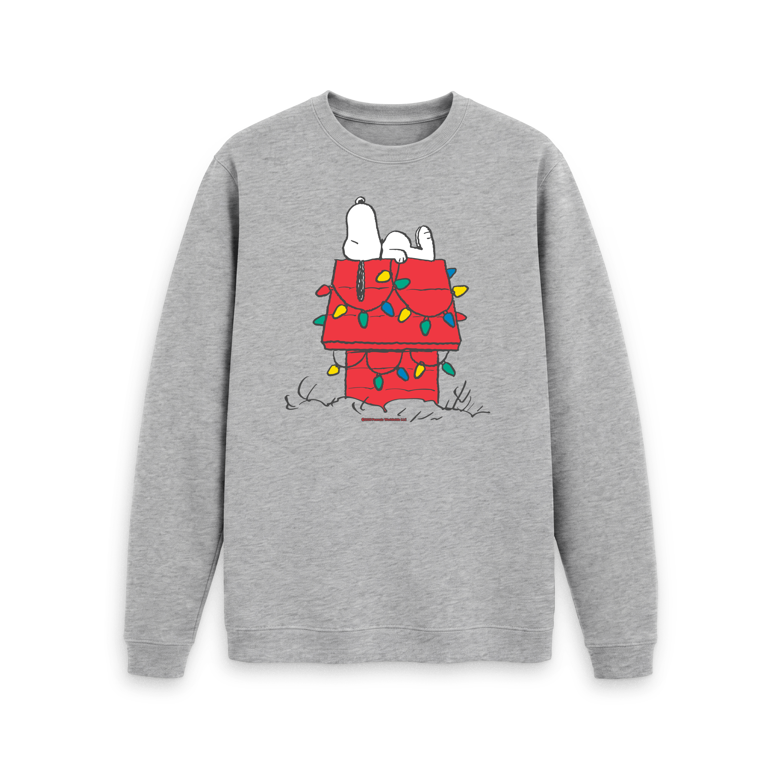 Light Heather Printed Sweater Front