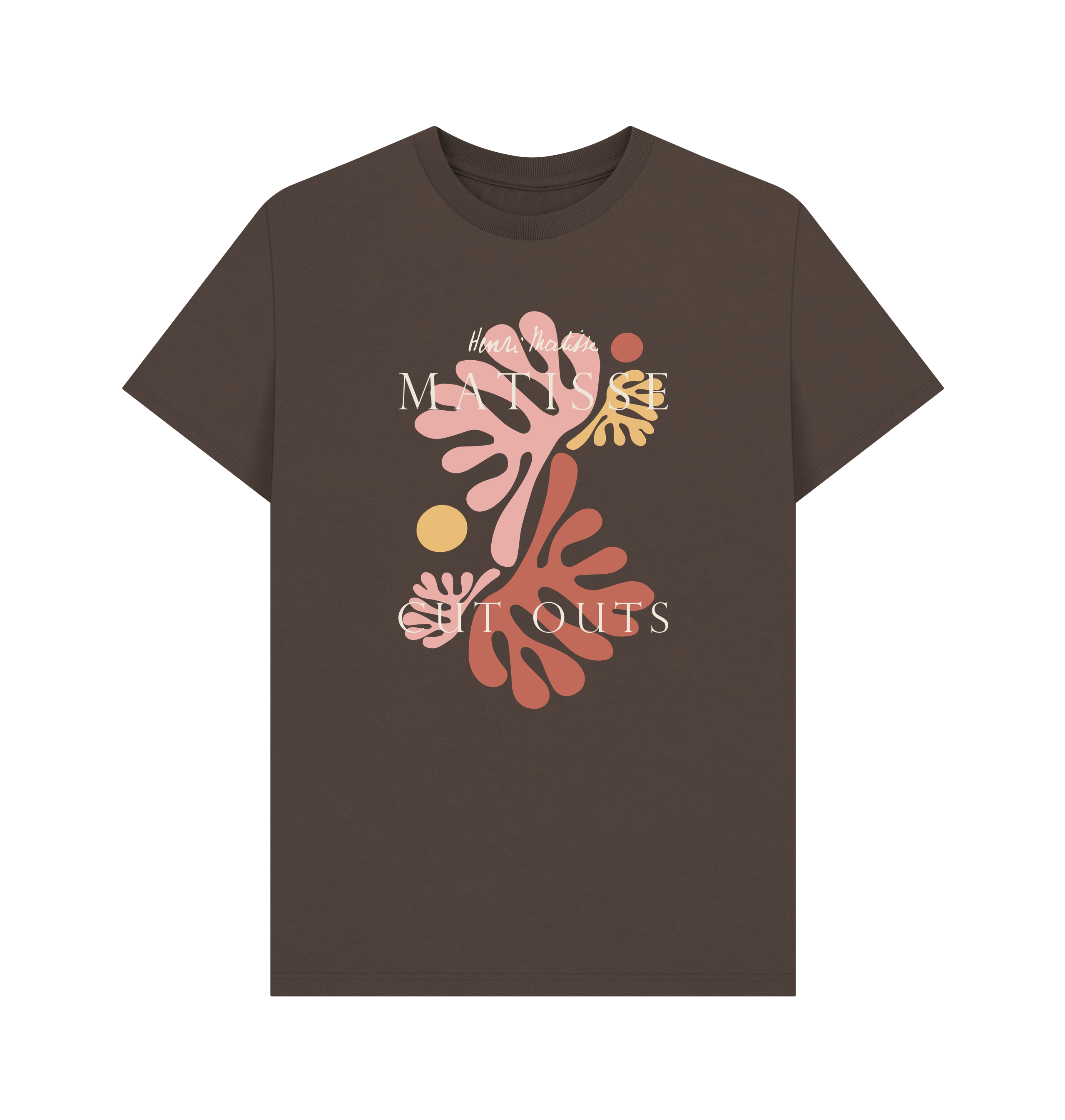 Chocolate Printed T-shirt Front