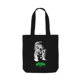Black Printed Bag Front