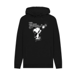 Black Printed Hoody Front