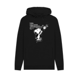 Black Printed Hoody Front