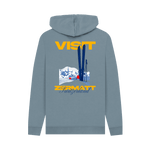 Stone Blue Printed Hoody Back