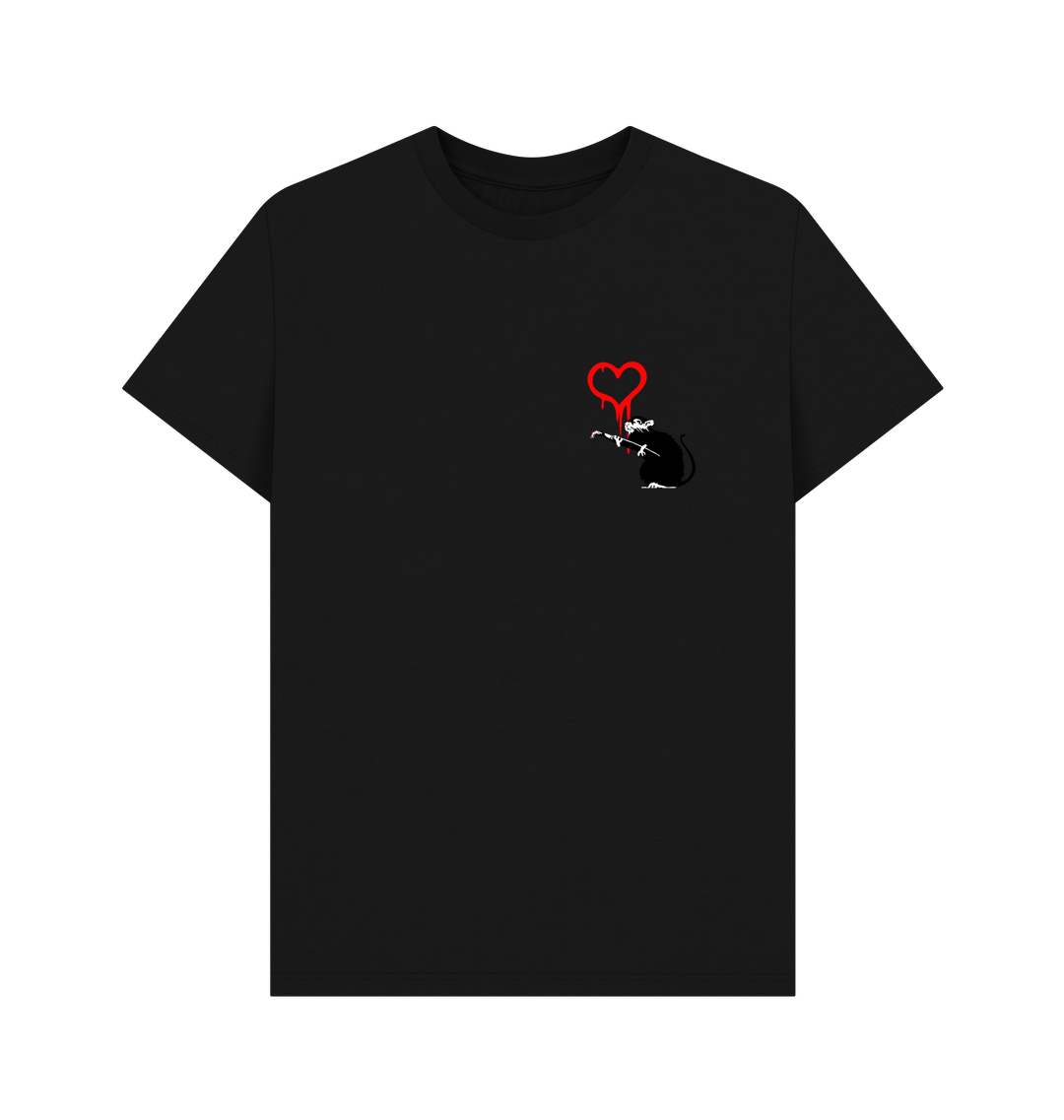 Black Printed T-shirt Front
