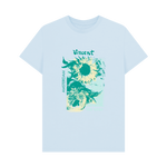 Sky Blue Printed T-shirt Front