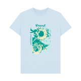 Sky Blue Printed T-shirt Front