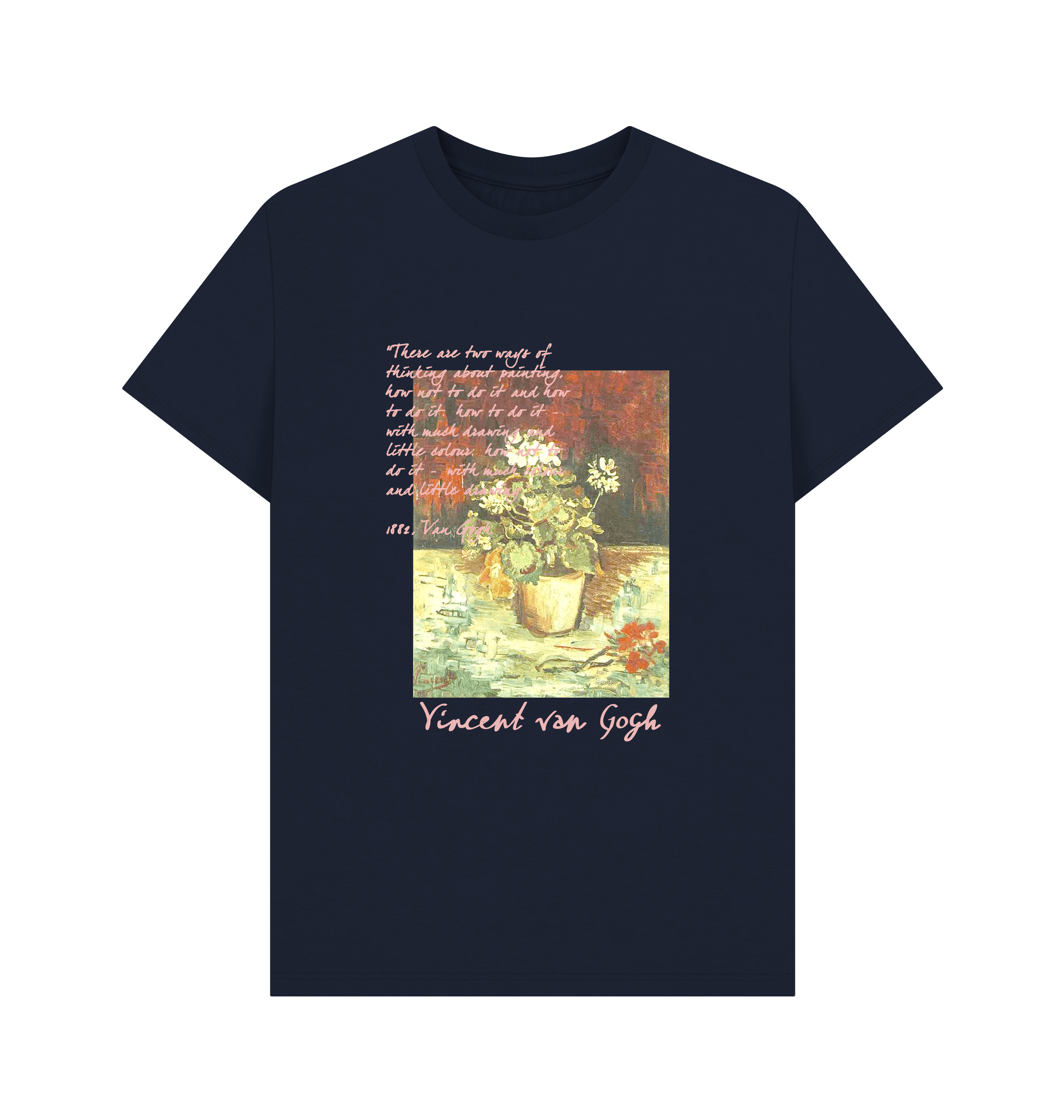 Navy Blue Printed T-shirt