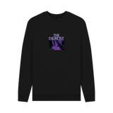 Black Printed Sweater Front