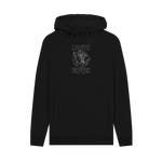 Black Printed Hoody