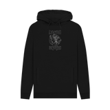 Black Printed Hoody