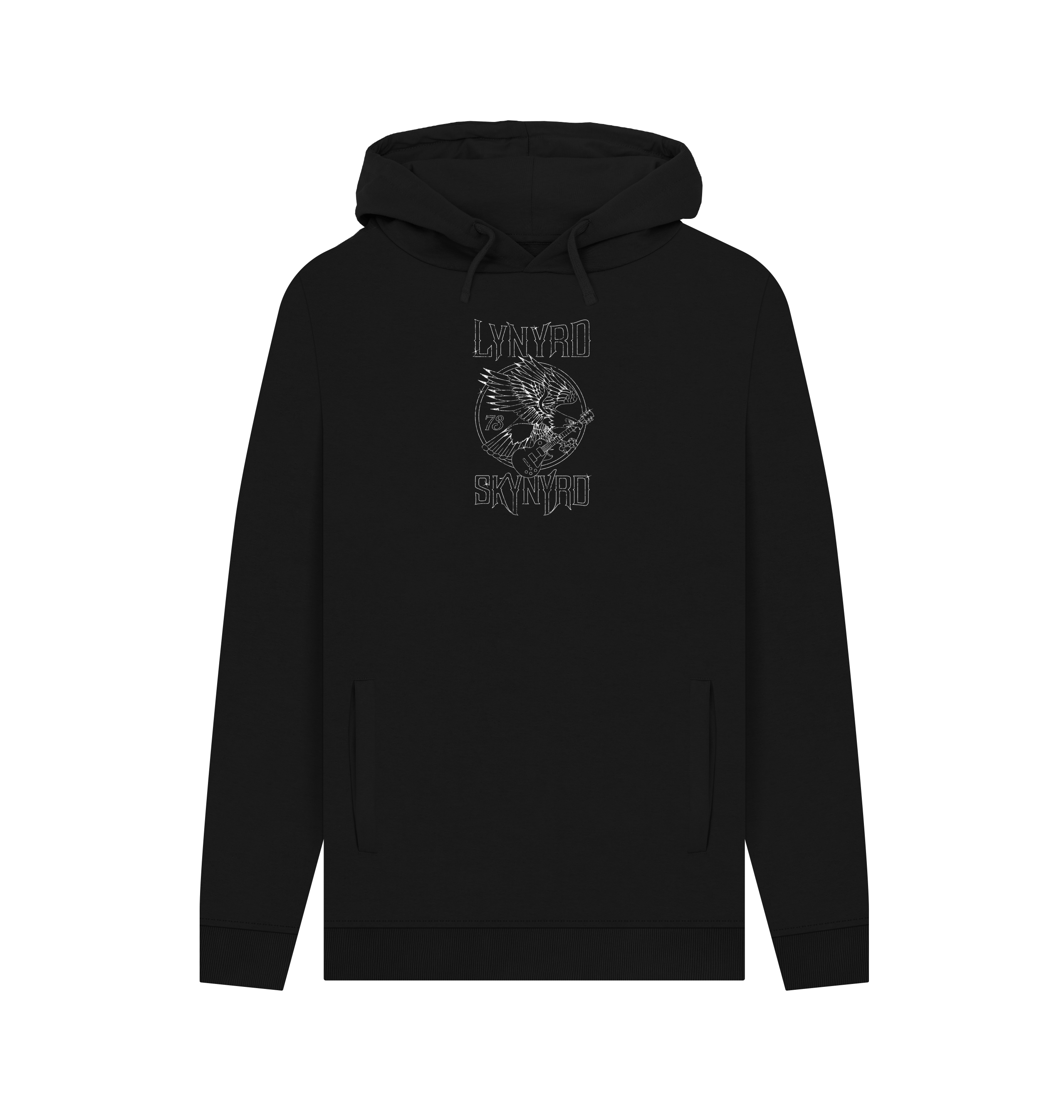 Black Printed Hoody