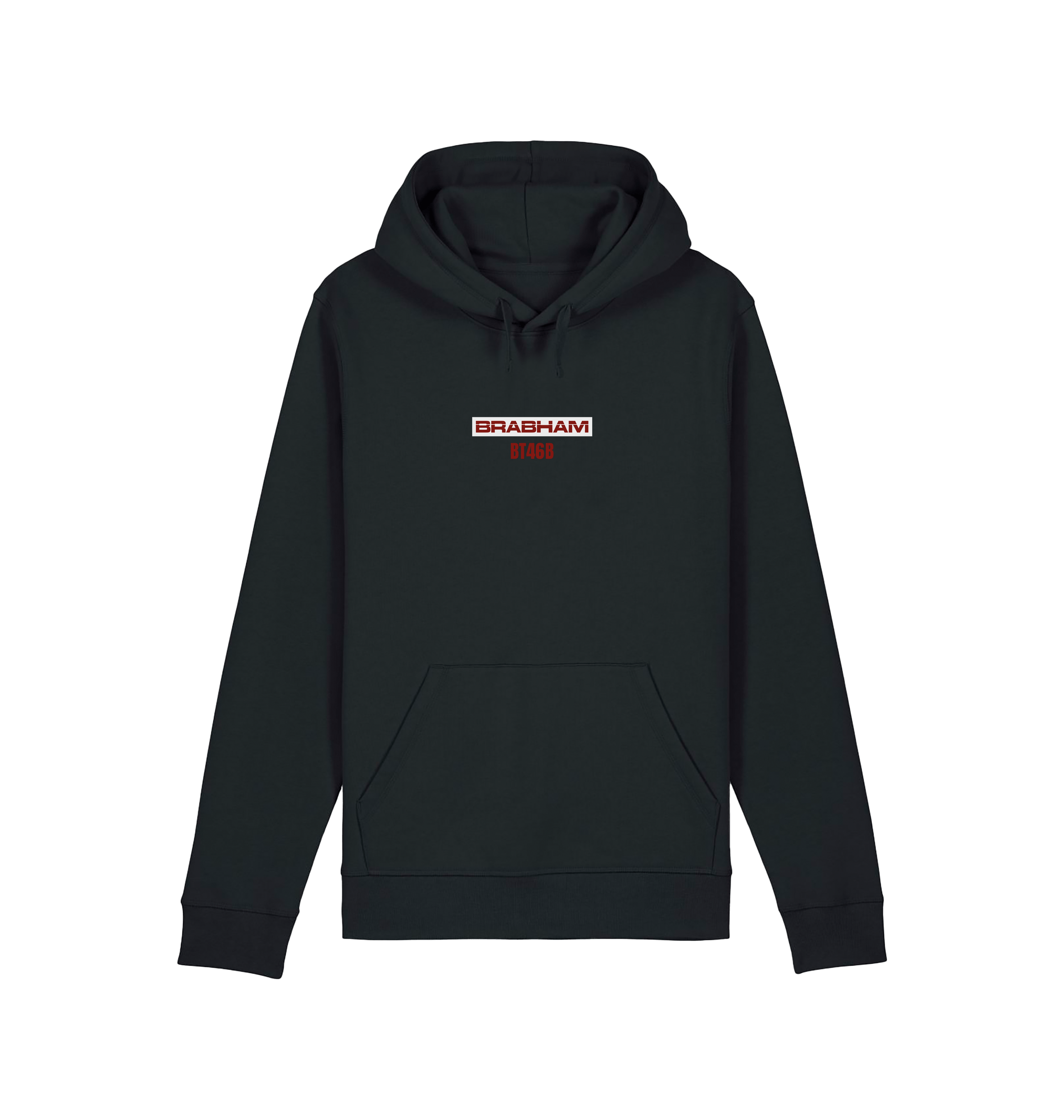 Black Printed Hoody Front