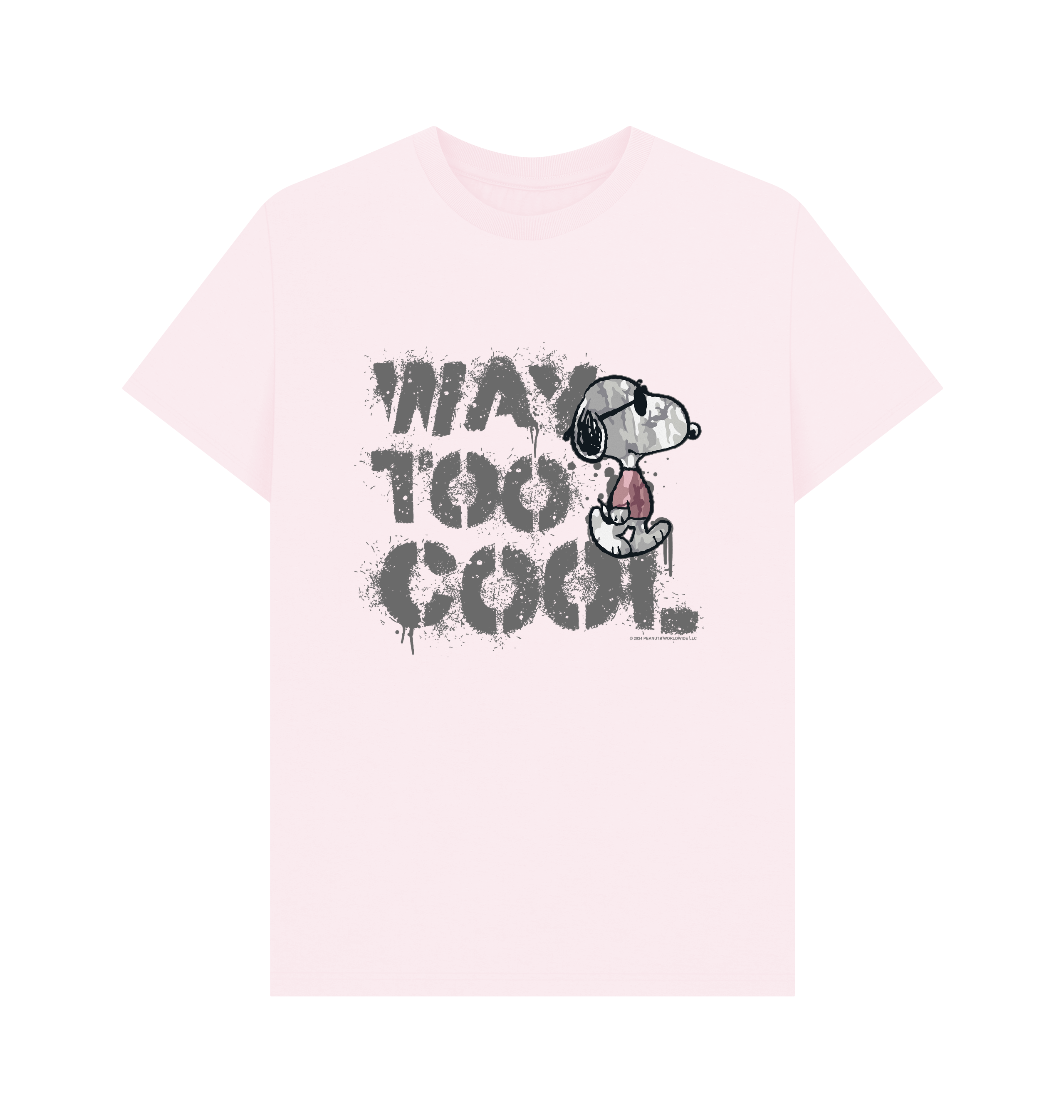 Pink Printed T-shirt Front