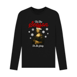 Black Printed Long Sleeve T Shirt Front