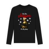 Black Printed Long Sleeve T Shirt Front