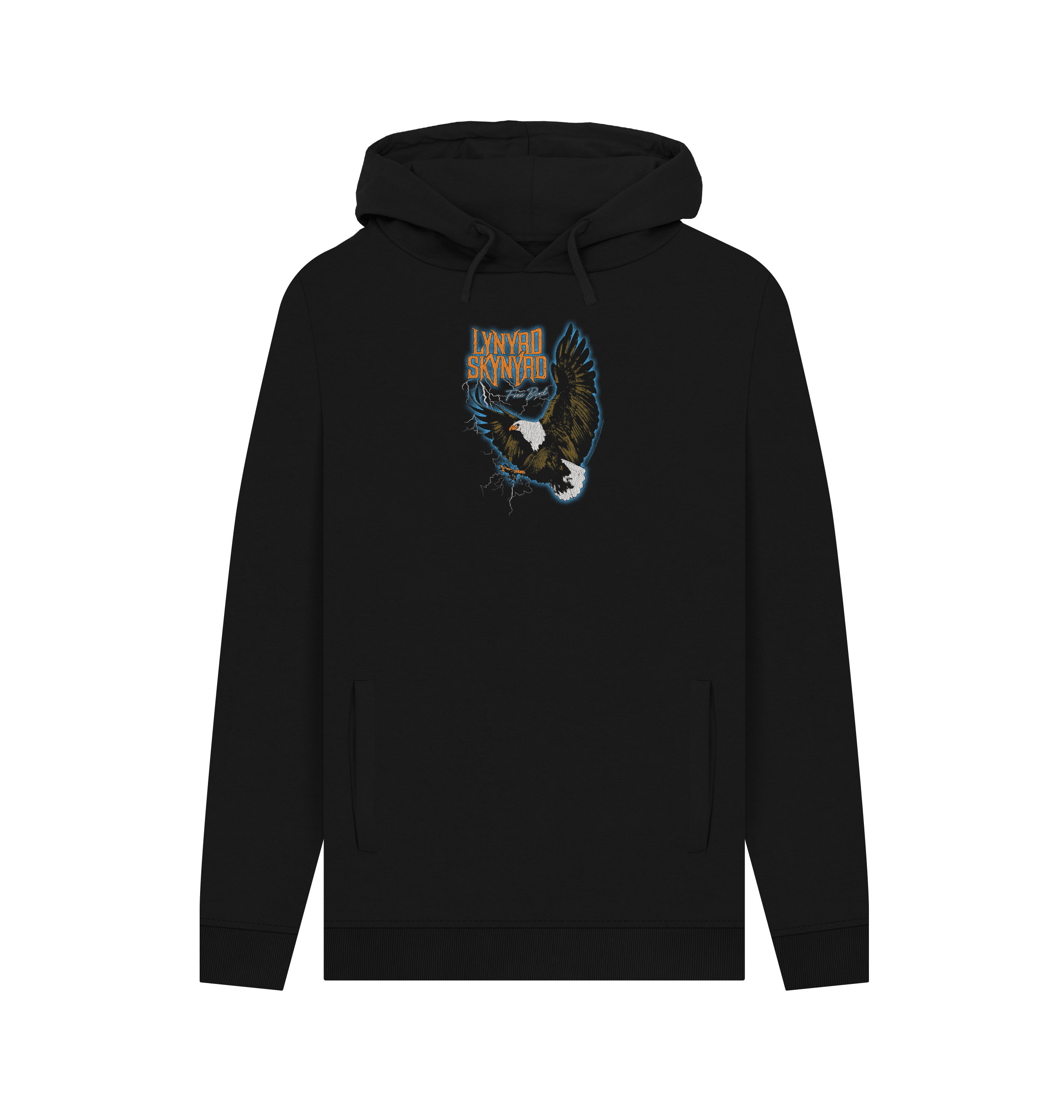 Black Printed Hoody