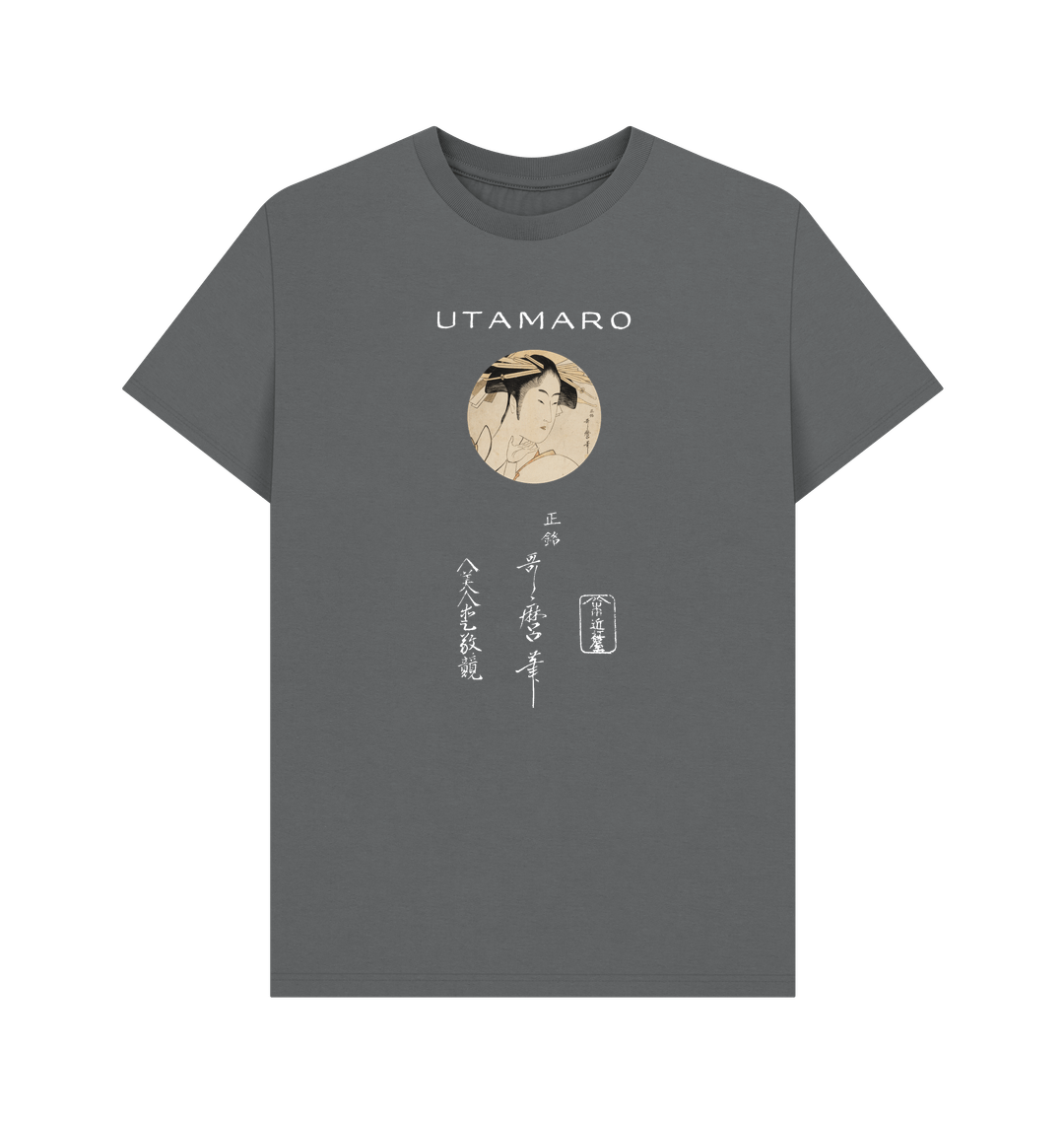 Slate Grey Printed T-shirt Front