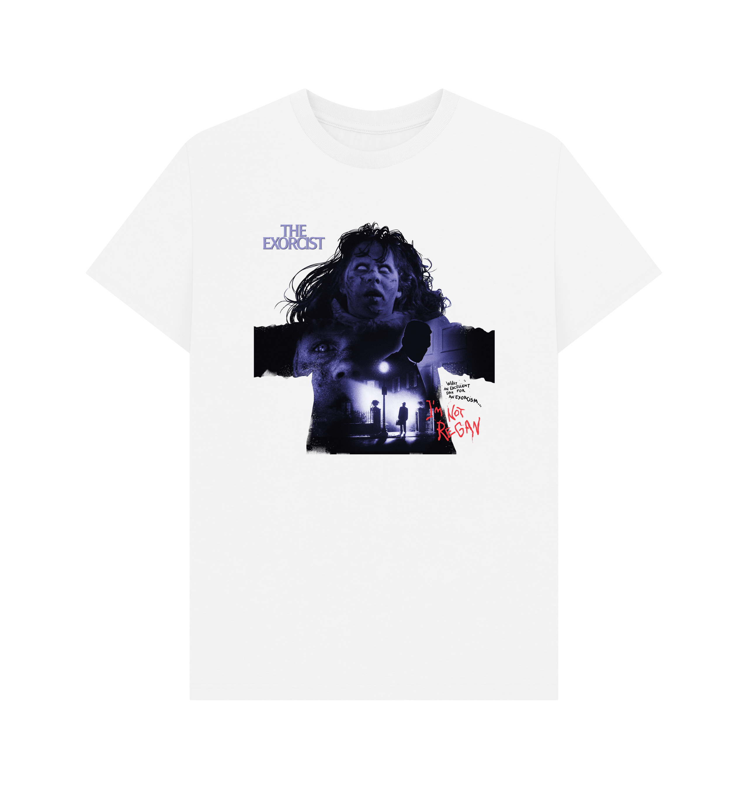 White Printed T-shirt Front