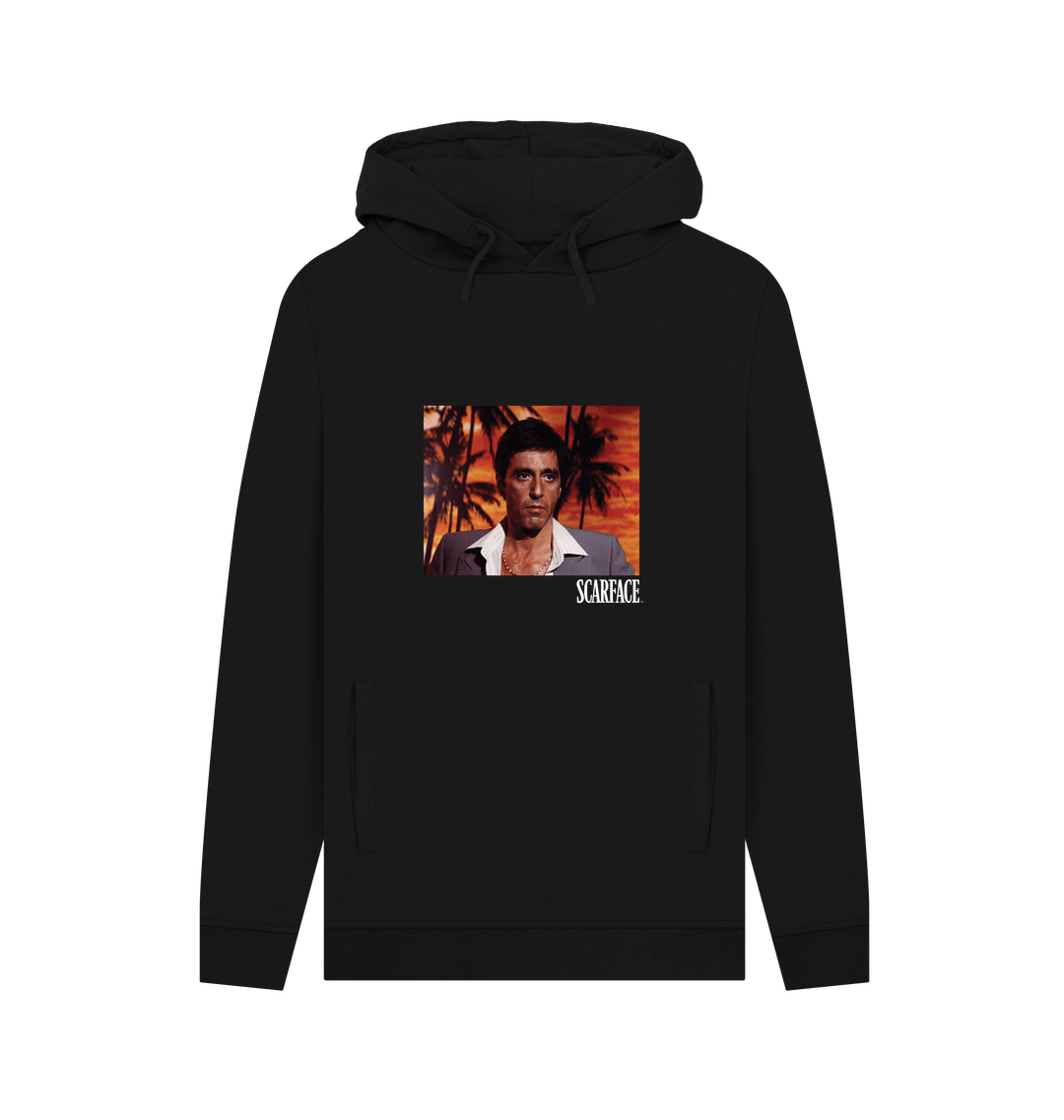 Black Printed Hoody