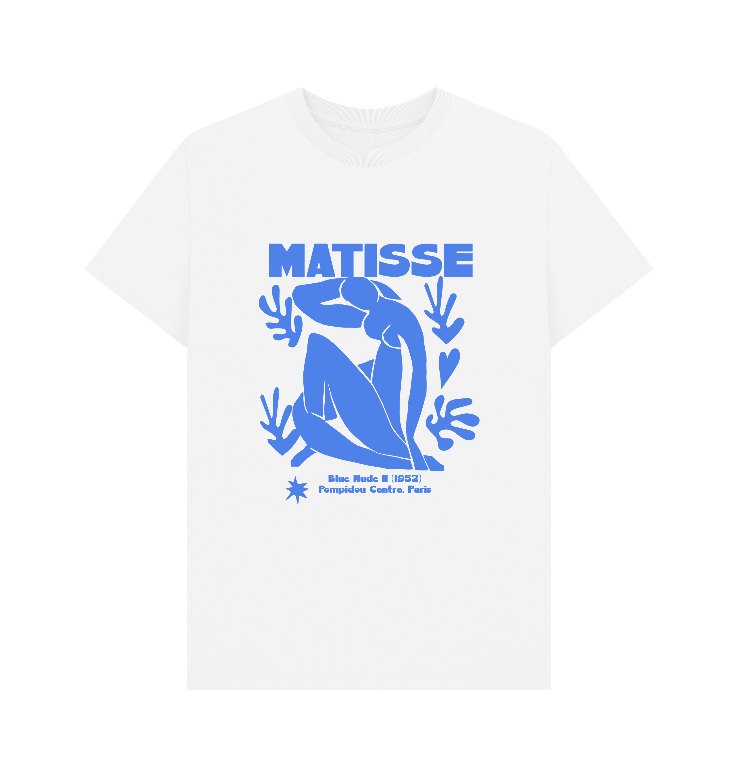 White Printed T-shirt Front