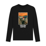 Black Printed Long Sleeve T Shirt Front