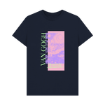 Navy Blue Printed T-shirt Front