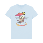 Sky Blue Printed T-shirt Front