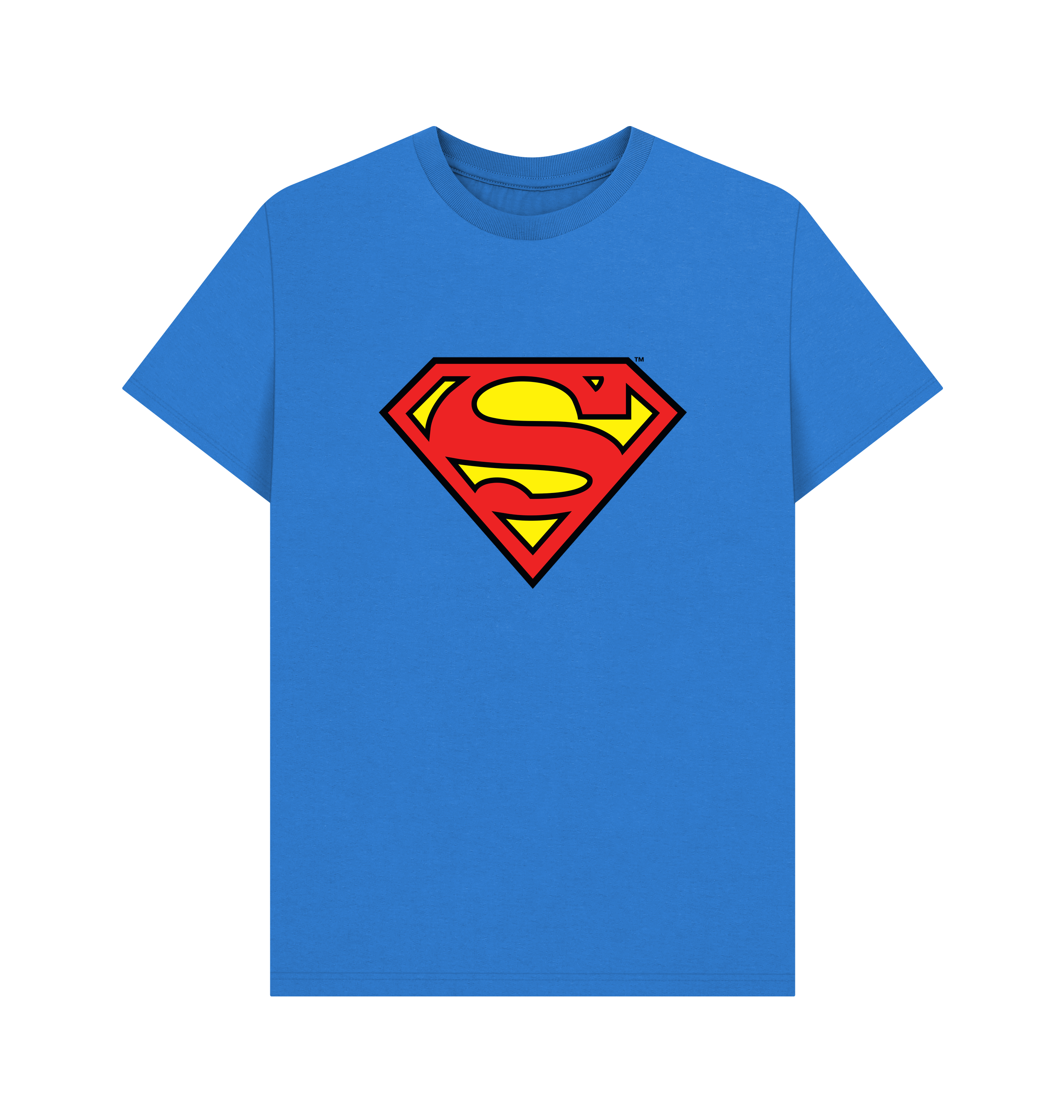 Bright Blue Printed T-shirt Front