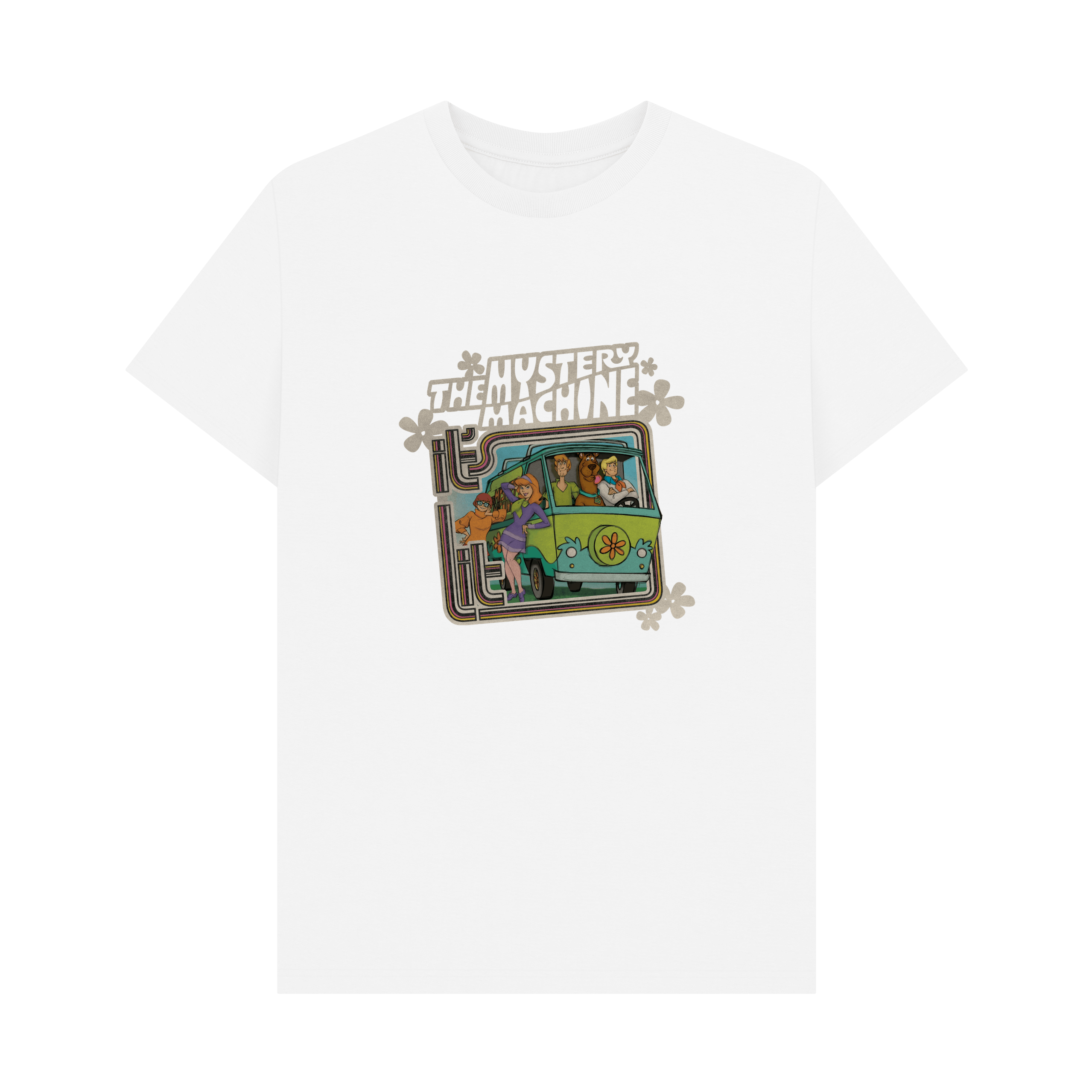 White Printed T-shirt Front