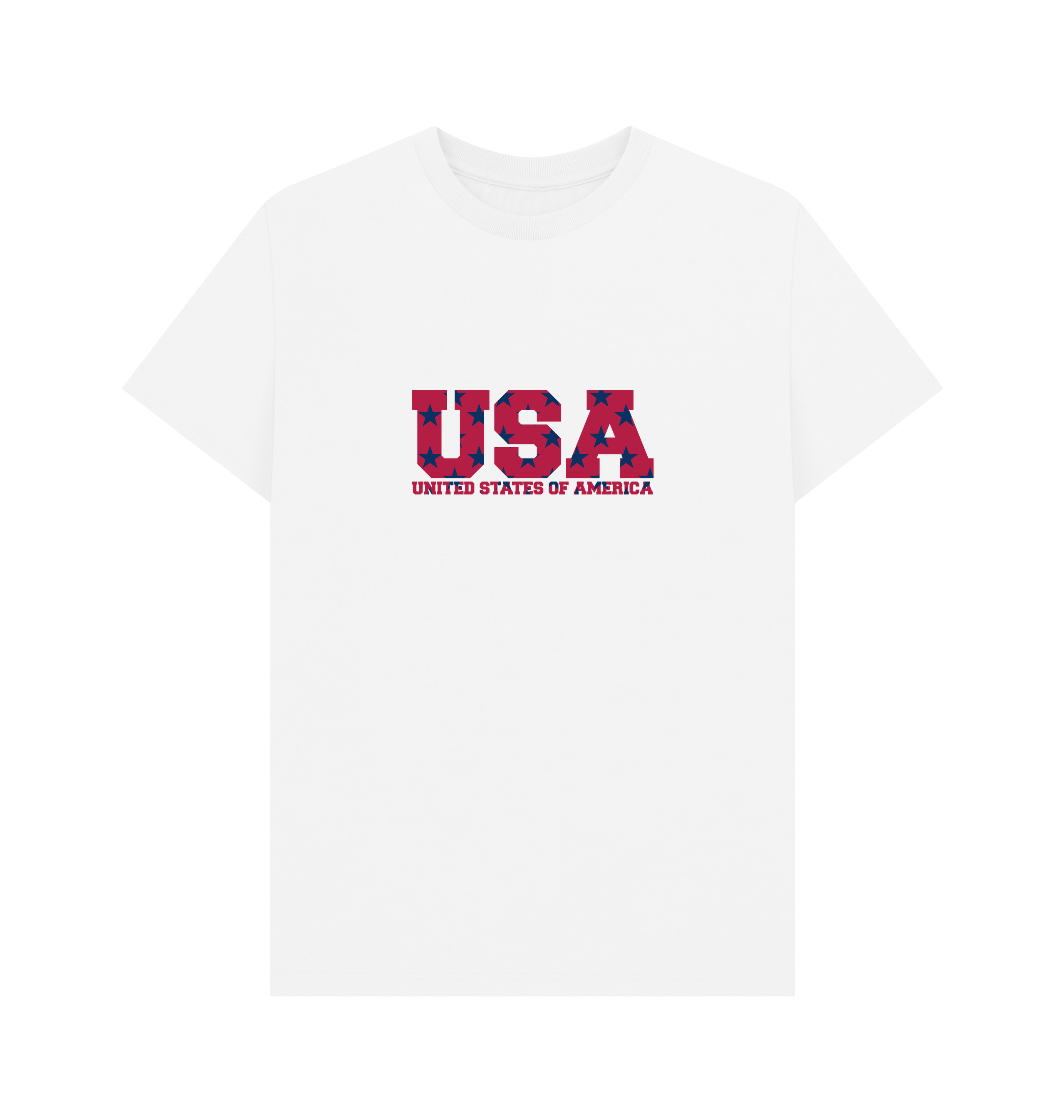 White Printed T-shirt Front