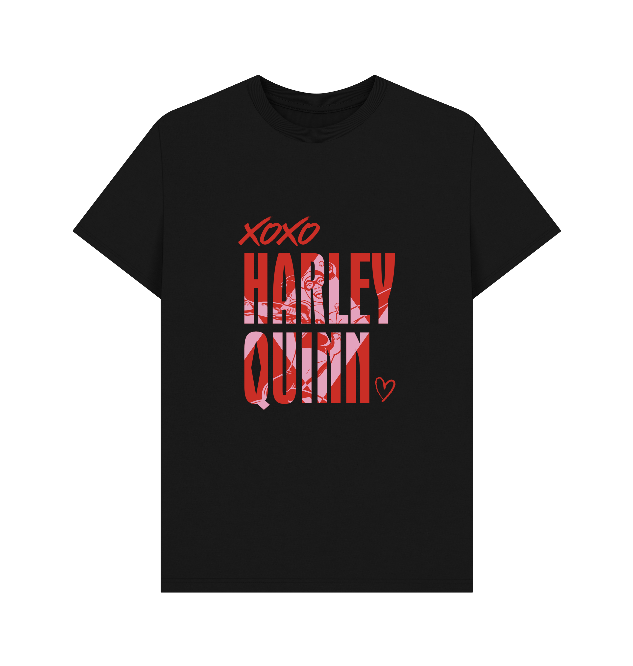 Black Printed T-shirt Front
