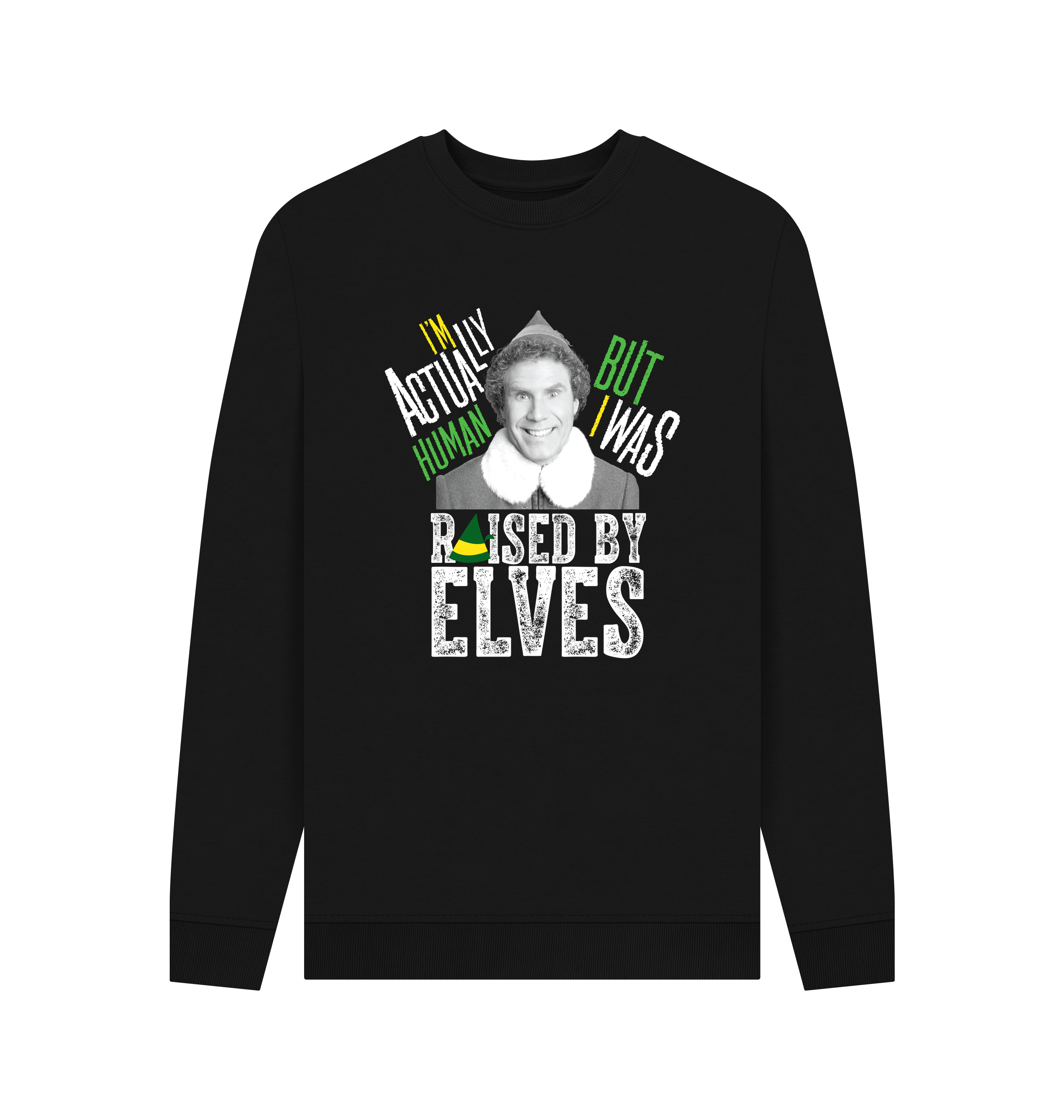 Black Printed Sweater