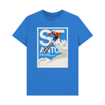 Bright Blue Printed T-shirt Front