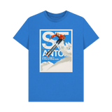 Bright Blue Printed T-shirt Front
