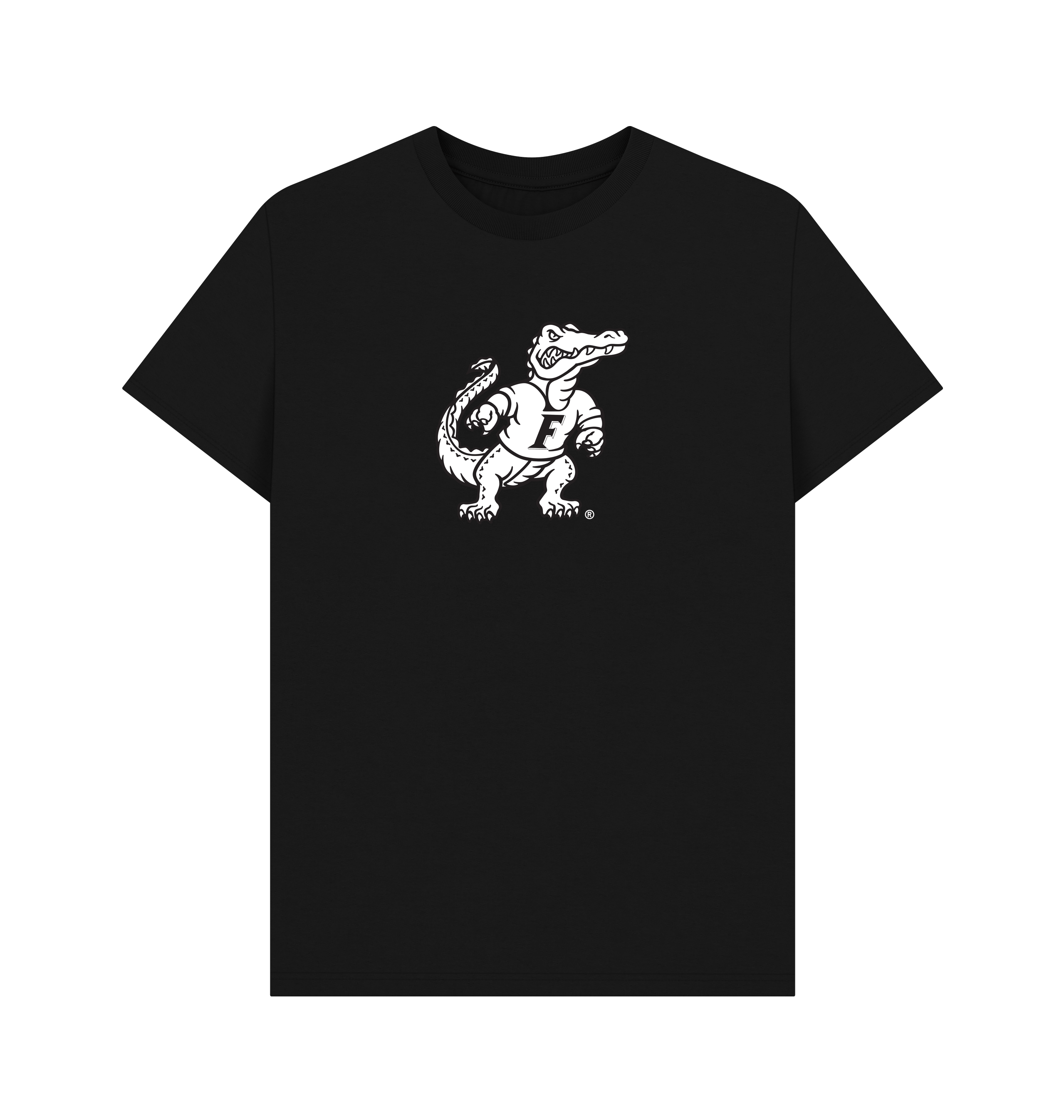 Black Printed T-shirt Front