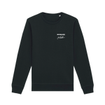 Black Printed Sweater Front