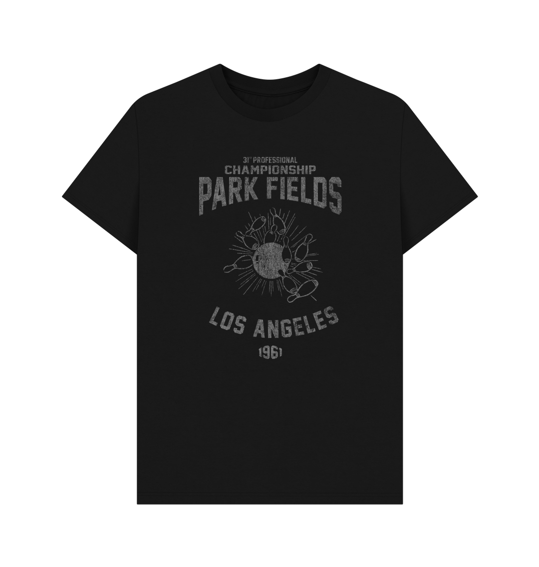 Black Printed T-shirt Front